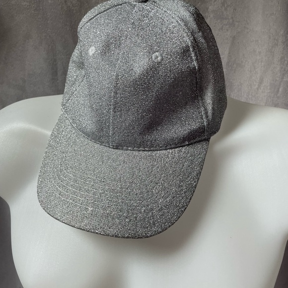 Sparkly Silver Baseball Cap - Picture 4 of 5